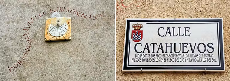 calle catahuevos, rotulos calles uruena, viaje valladolid