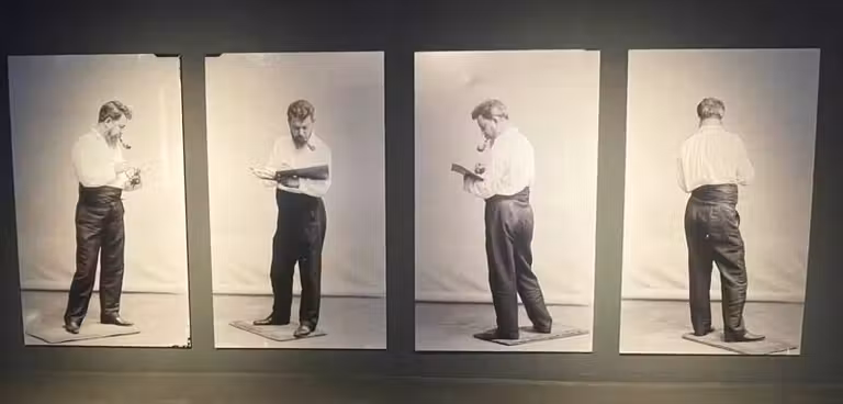 Retratos de Sorolla en la exposición inmersiva “Sorolla, una nueva dimensión”.