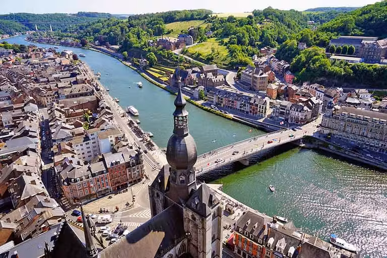 Panorámica de Dinant desde la ciudadela
