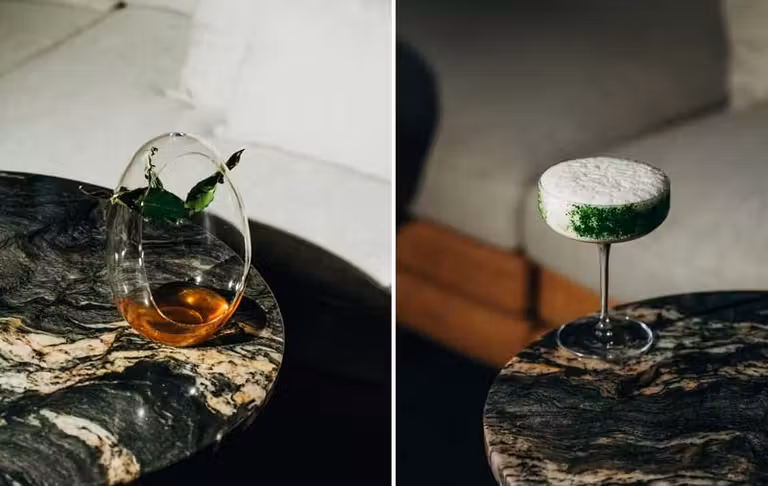 Cócteles Krypta y Blanc de Glass by Sips.