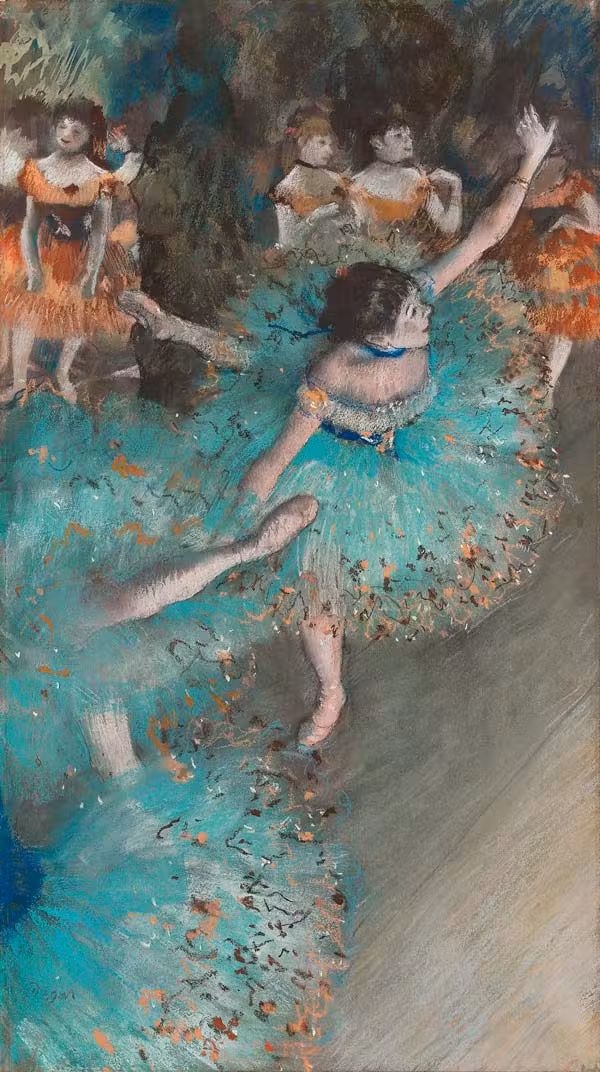 ‘Bailarina basculando (Bailarina verde)’ de Edgar Degas