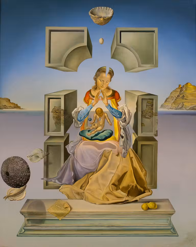 ‘La Madona de Portlligat’, 1949. Salvador Dalí. Collection of the Haggerty Museum of Art, Marquette University. Gift of Mr. and Mrs. Ira Haupt.