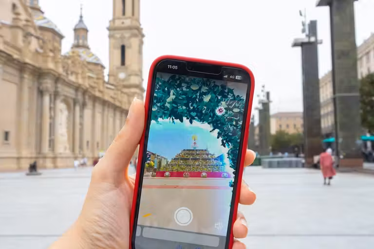 Ofrenda floral virtual en las Fiestas del Pilar de Zaragoza.