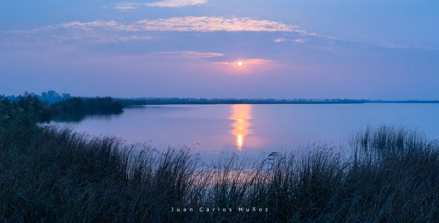 Atardecer en el Delta del Danubio (Rumanía).