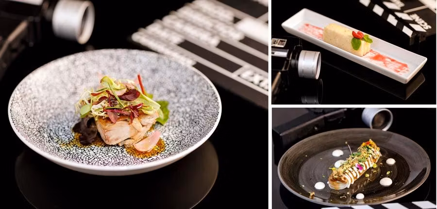 cordero pastel ruso y Rollito pekin hotel palace madrid