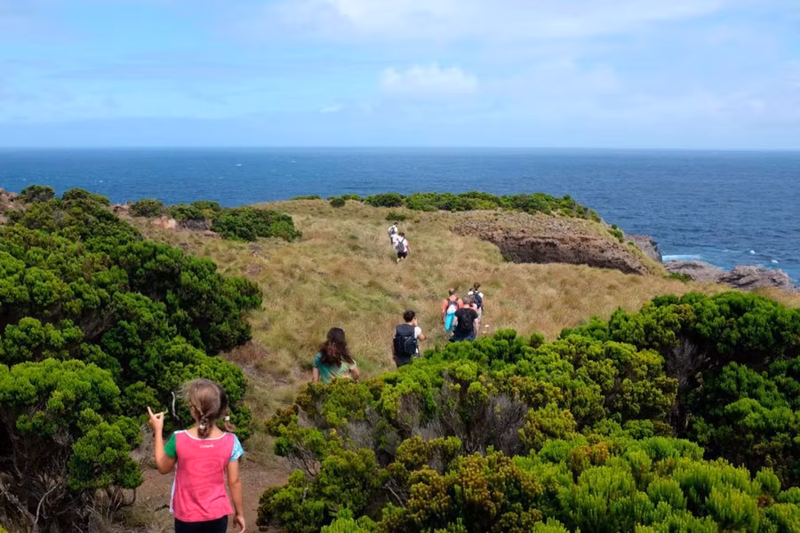 senderismo con niños en Terceira