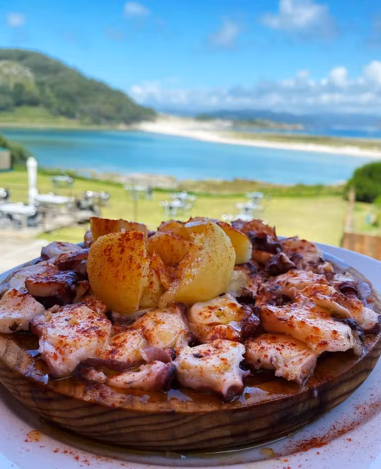 pulpo en las islas cies