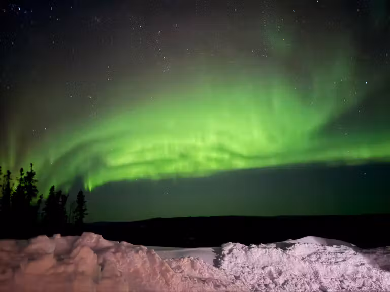 Aurora boreal en Fairbanks. © Sania Jelic