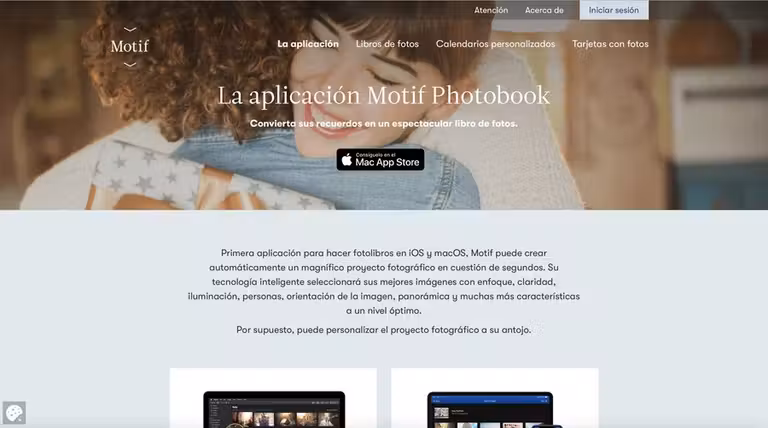 Home de la web  © Motif.