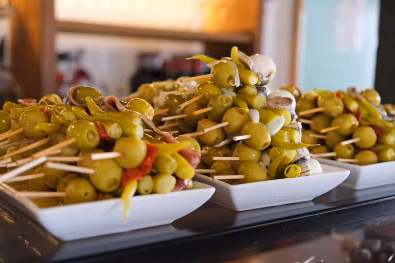 Las Gildas no pueden faltar en una ruta de pintxos.