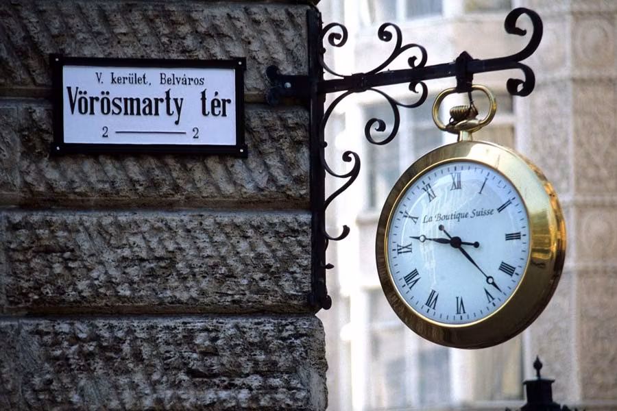 Bonito detalle de una calle de Budapest.