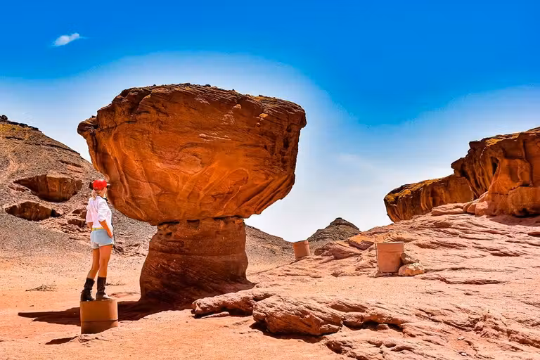 Formaciones rocosas en Timna Park, en el desierto de Néguev.