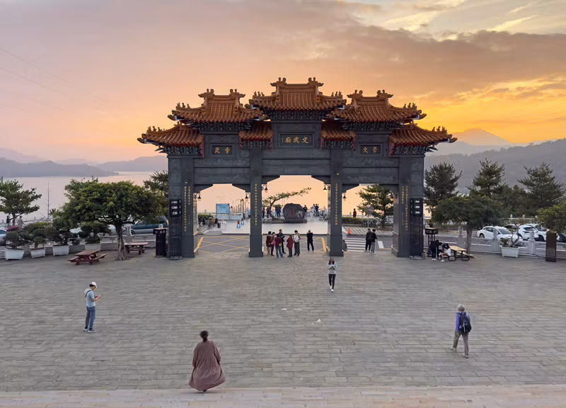 Templo Wen Wu en Sun Moon Lake.