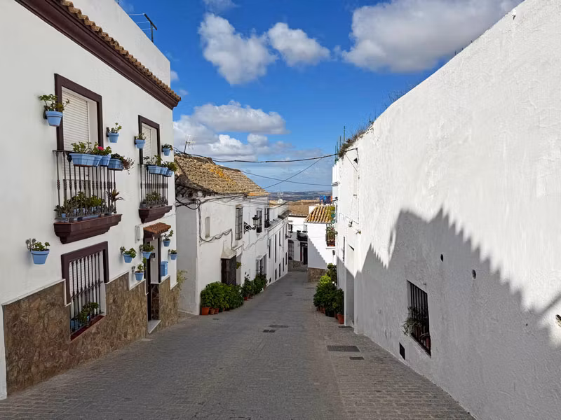 Calle de la parta alta de Medina Sidionia.