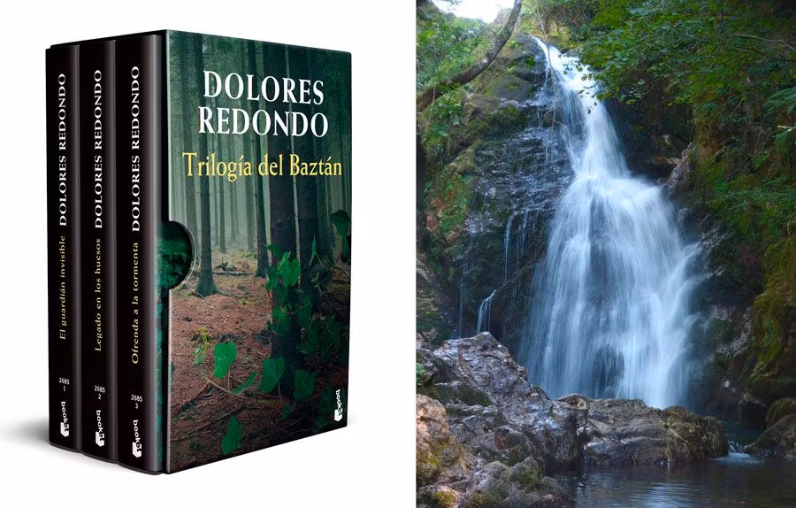 Trilogía de Dolores Navarro y paisaje de Valle de Baztán, en Navarra.