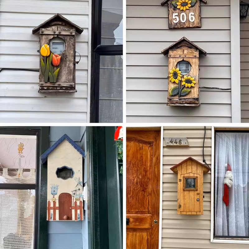 Contadores eléctricos camuflados.