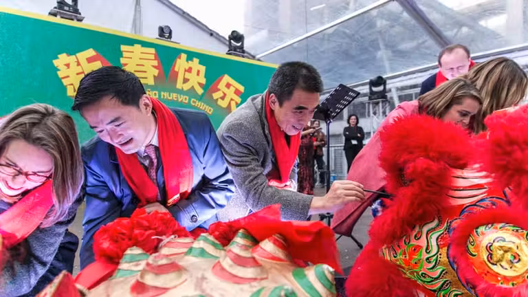 Inauguración del Año Nuevo Chino en Usera.