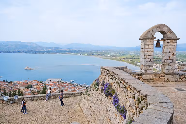 Vistas desde la fortaleza de Palamidi.