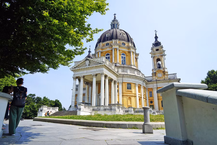 Basílica de Superga en la colina de Turín.
