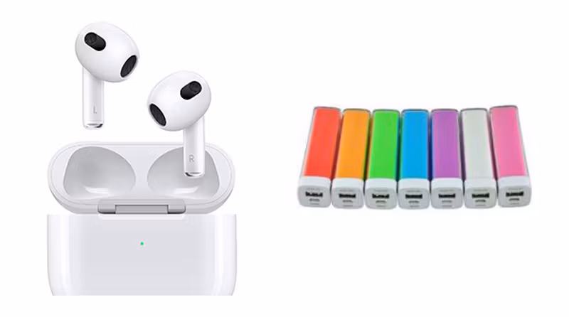 Airpods de tercera generación baterías de colores de la FNAC.