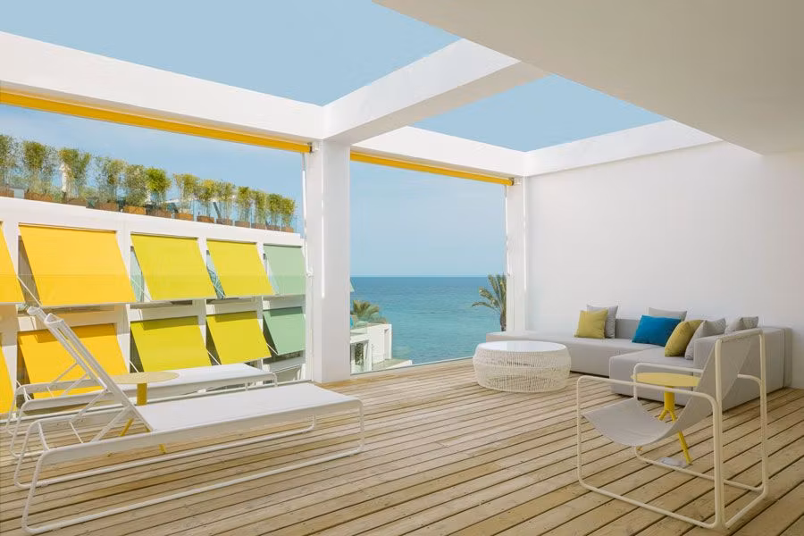 Terraza de la suite Marvelous del W Ibiza