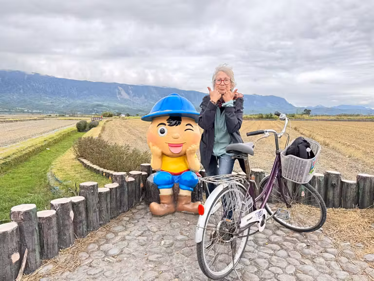Ruta en bicicleta de Sania por Chishang.