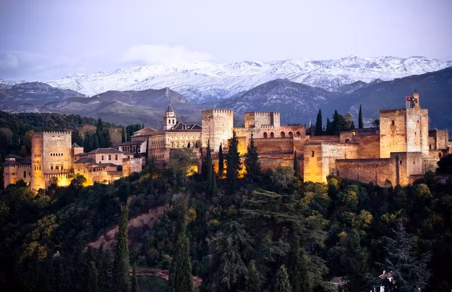 la alhambra desde Sierra Nevada
