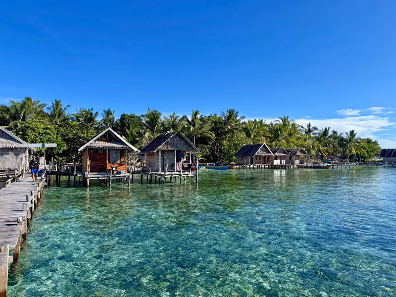 Alojamiento ‘Homestay’ en Raja Ampat.