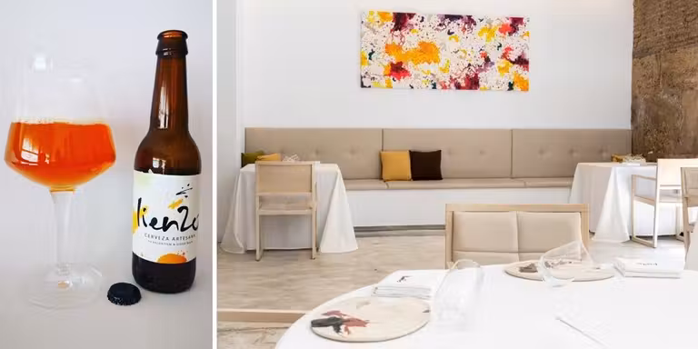 restaurante lienzo y cerveza de miel en valencia