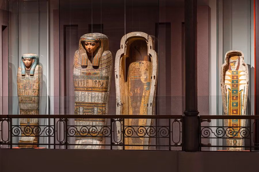 sala de la exposición Hijas del Nilo en el Palacio de Alhajas