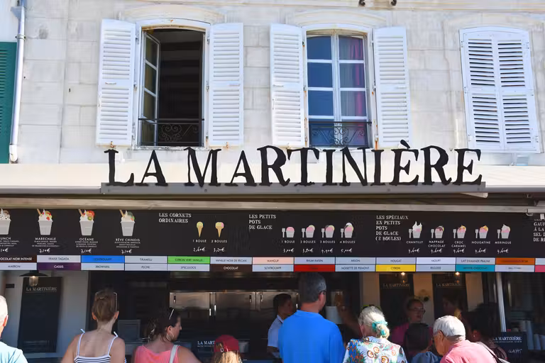 Heladería La Martinière en la isla de Ré