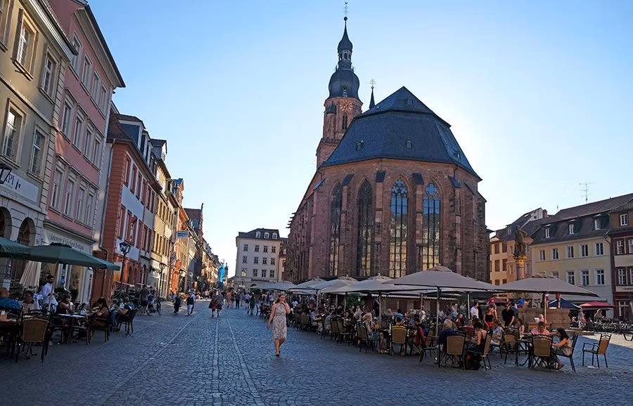 Marktplatz un espacio publico de heidelberg