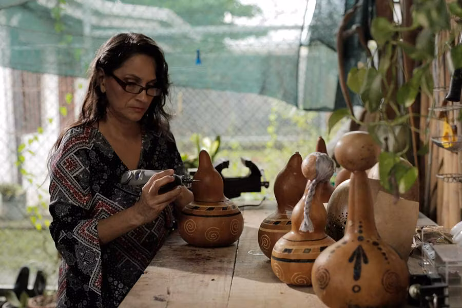 Ruth Guevara, una artesana de la península de Nicoya.