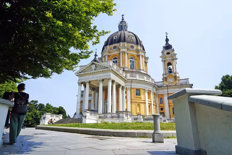 Basílica de Superga en la colina de Turín.