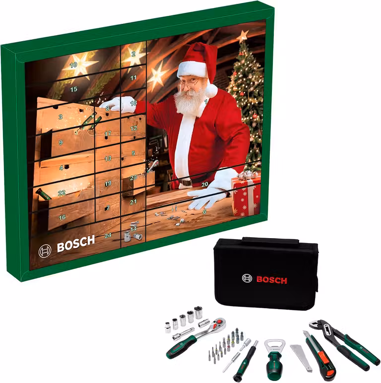Calendario con herramientas de Bosch.