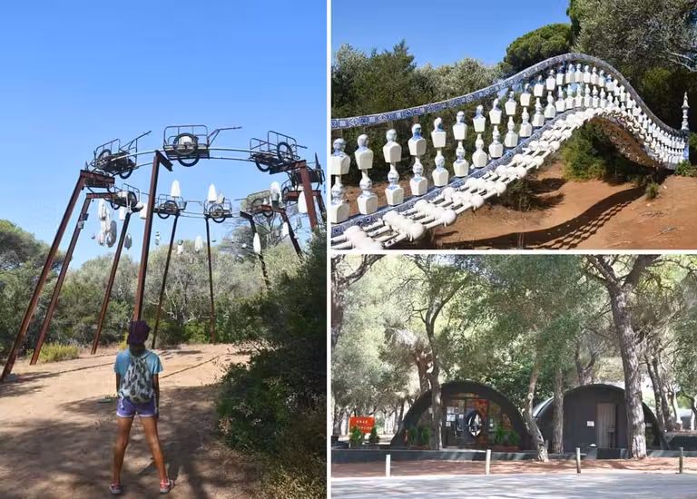 obras del museo de arte contemporáneo al aire libre de Vejer de la Frontera