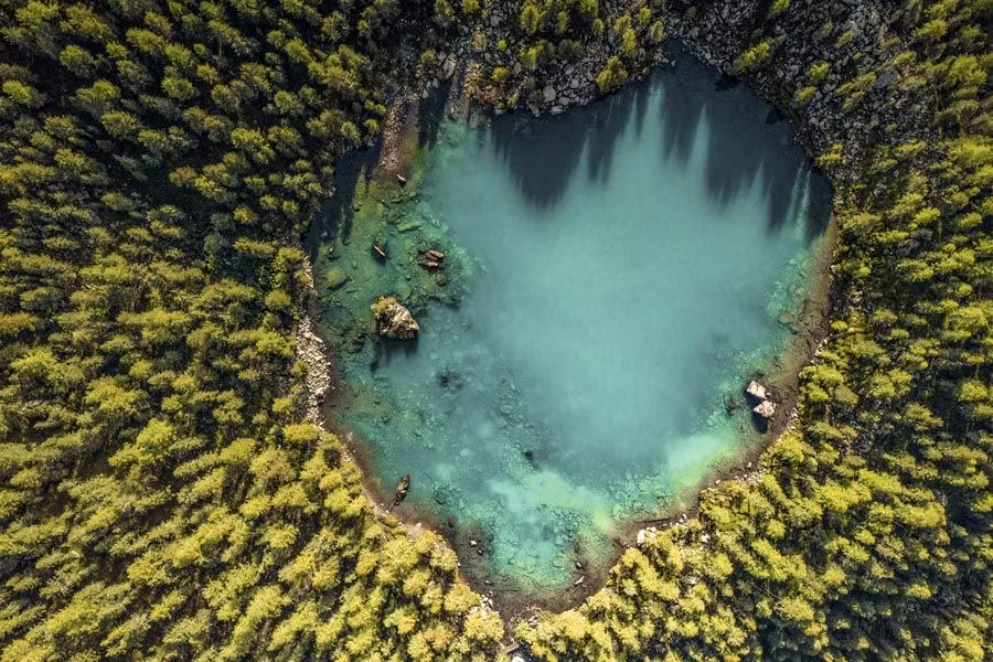 vista del lago di saoseo