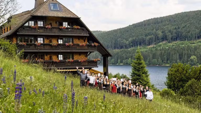 Los propietarios del hotel Alemannenhof comenzaron con un puesto de salchichas.