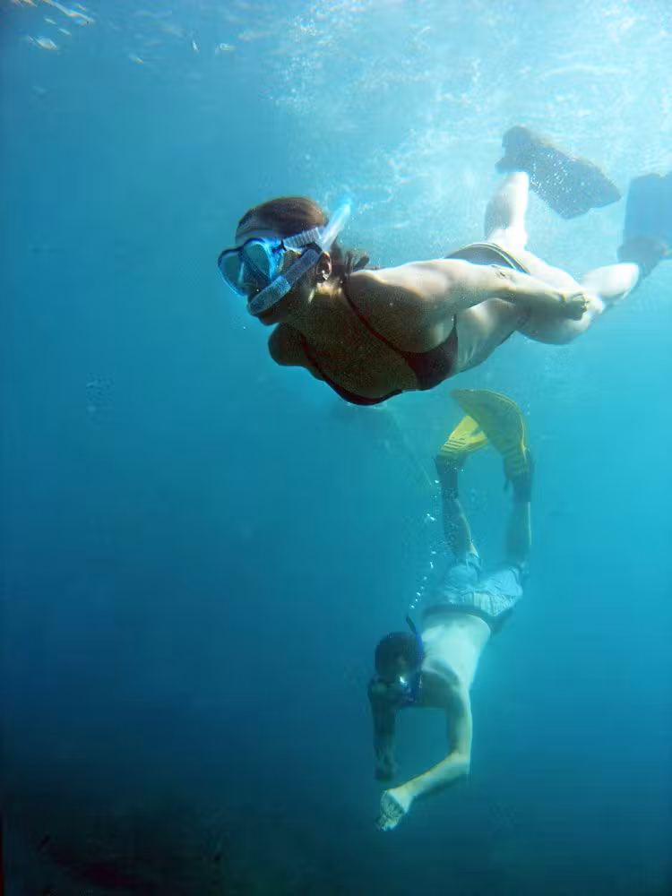 esnorquel en playa bol nou de ibiza