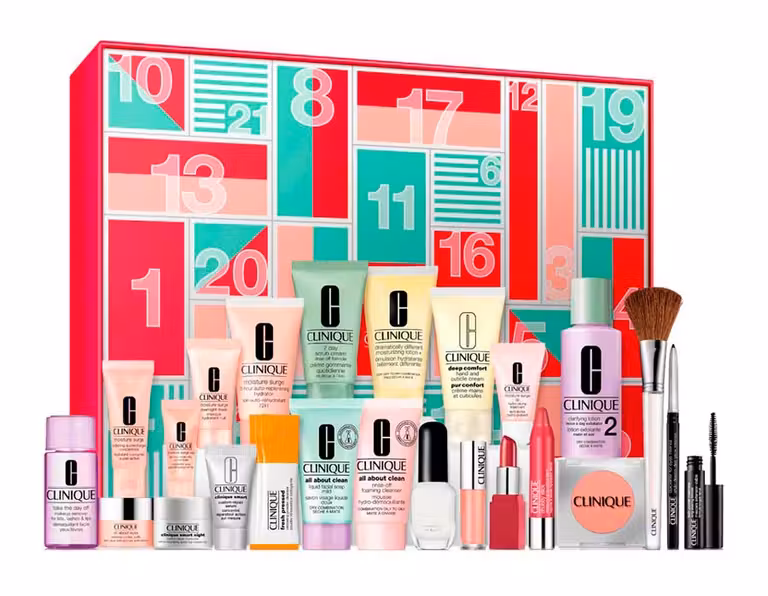 Calendario de Adviento de cosmética Clinique