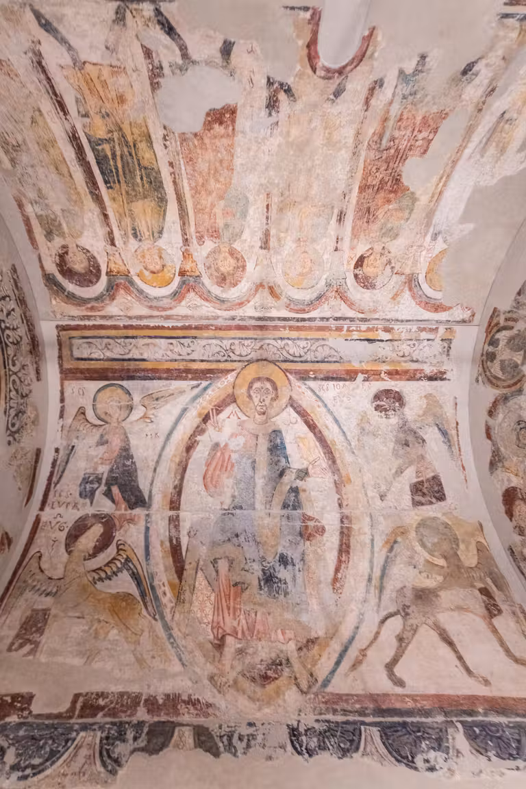 Frescos en el museo Espai Columba.