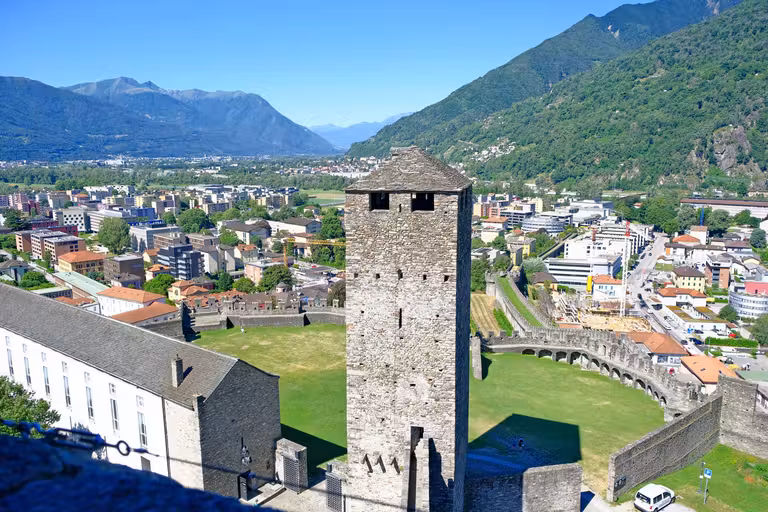 Vista de Bellinzona desde Castelgrande. © Susana García