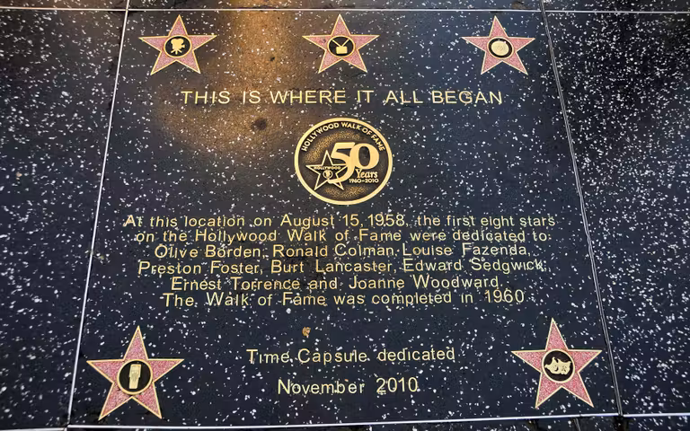 placa this is where it all began paseo de la fama los angeles