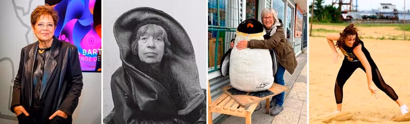 Cecilia Bartolomé, Lee Krasner, Sania Jelic y Belén Orive