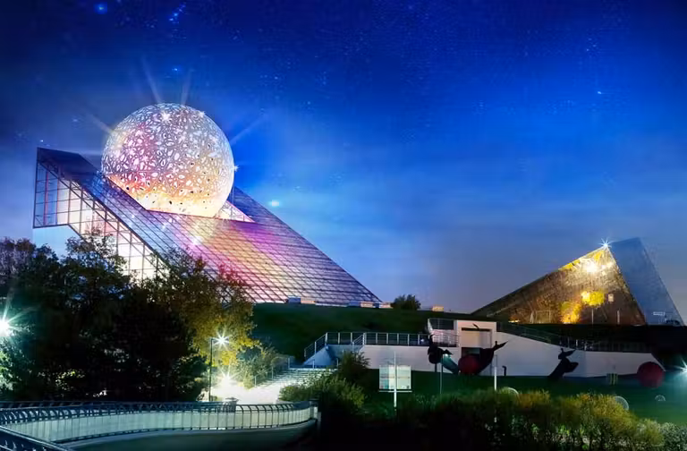 vista nocturna futuroscope, donde dormir futuroscope