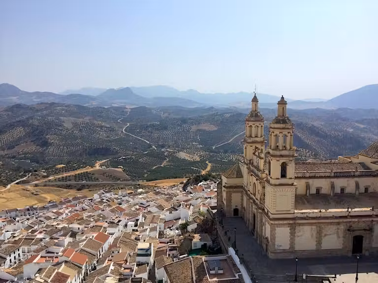 Panorámica de Olvera, uno de los pueblos de Cádiz.