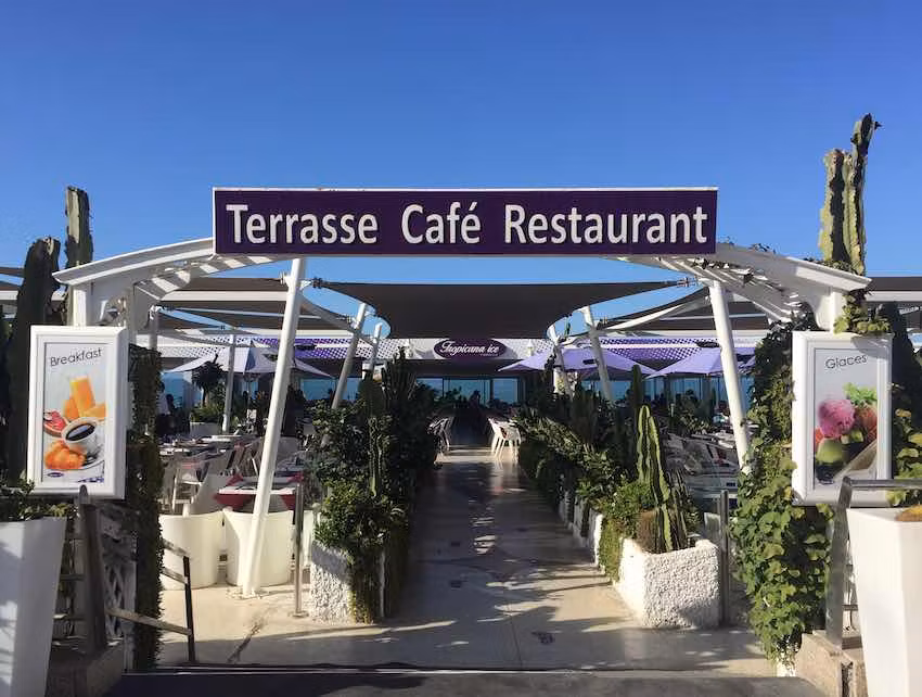 Beach club en Casablanca.