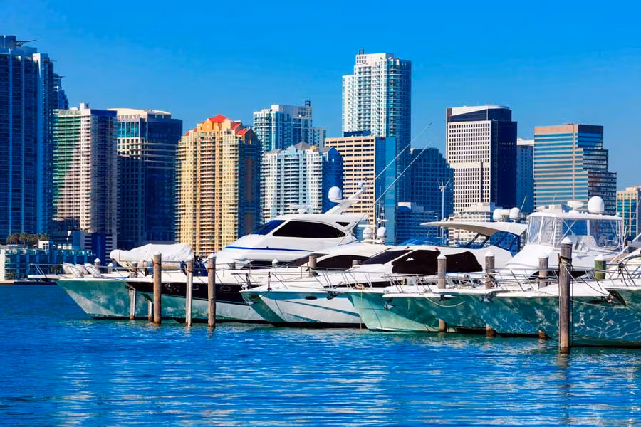 alquilar un yate en Miami