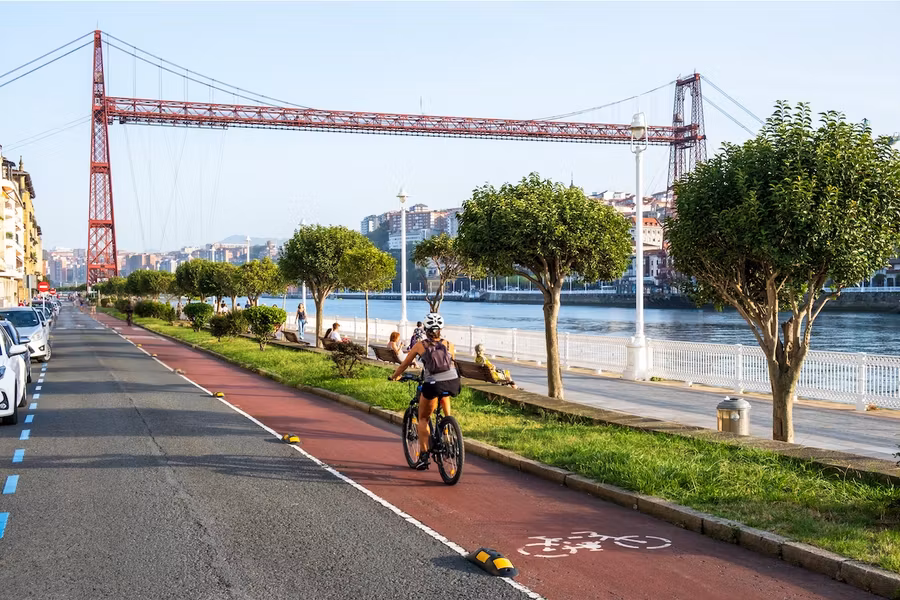 Ruta en Getxo por el carril bici