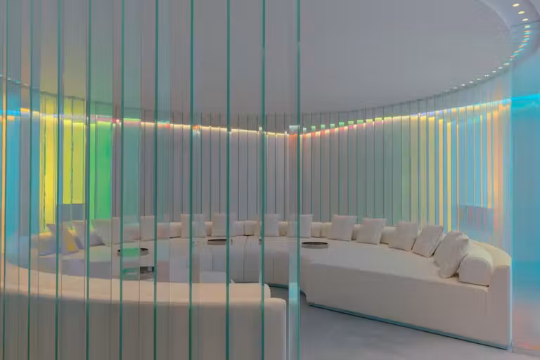 Sala del Away Spa en el W Ibiza